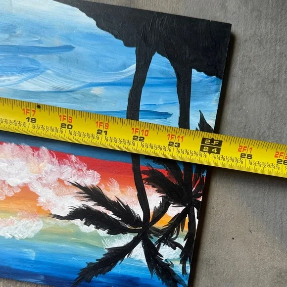 Tropical Sunset Canvas Art - Picture 8 of 10